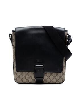 Gucci Buckle Flap Messenger Bag Gg #266601G11B